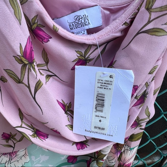 Belle Badgley Mischka Opal Floral One Shoulder Dress - Picture 5 of 14